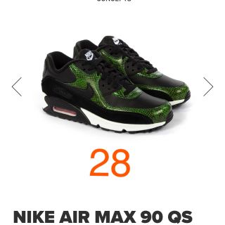 ナイキ(NIKE)のNIKE AIR MAX 90 QS - BLACK-CYBER(スニーカー)