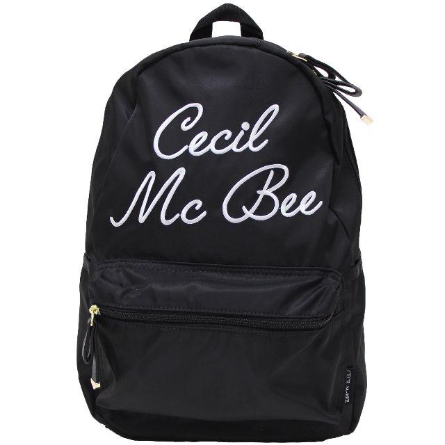 CECIL McBEE(セシルマクビー)のCECIL McBEE セシルマクビー リュックサック はっ水生地★ブラック新品 レディースのバッグ(リュック/バックパック)の商品写真