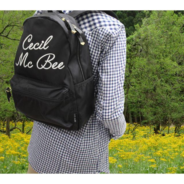 CECIL McBEE(セシルマクビー)のCECIL McBEE セシルマクビー リュックサック はっ水生地★ブラック新品 レディースのバッグ(リュック/バックパック)の商品写真