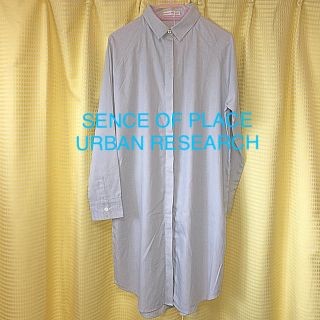 センスオブプレイスバイアーバンリサーチ(SENSE OF PLACE by URBAN RESEARCH)のSENCE OF PLACE URBAN RESEARCH シャツワンピ(ひざ丈ワンピース)