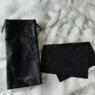 シャネル(CHANEL)のCHANEL  巾着　サングラス　布袋　眼鏡拭き　２点　シャネル(サングラス/メガネ)