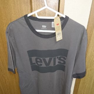 リーバイス(Levi's)の超タイムセール！ LEVIS メンズ クルーネック ロゴ Tシャツ 黒 JL(Tシャツ/カットソー(半袖/袖なし))