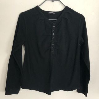 ビームスボーイ(BEAMS BOY)のBEAMS BOY WEAR カットソー ブラック(カットソー(長袖/七分))