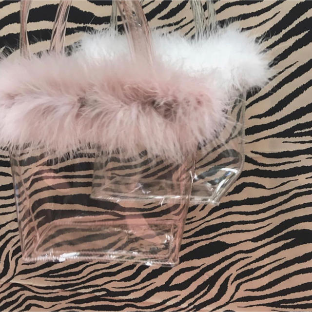 新年度予算案 the Virgins feather clear vanity bag - www