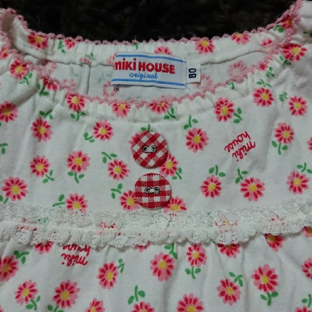 mikihouse(ミキハウス)のミキハウス MIKI HOUSE シャツ 80cm ワンピース キッズ/ベビー/マタニティのベビー服(~85cm)(Ｔシャツ)の商品写真