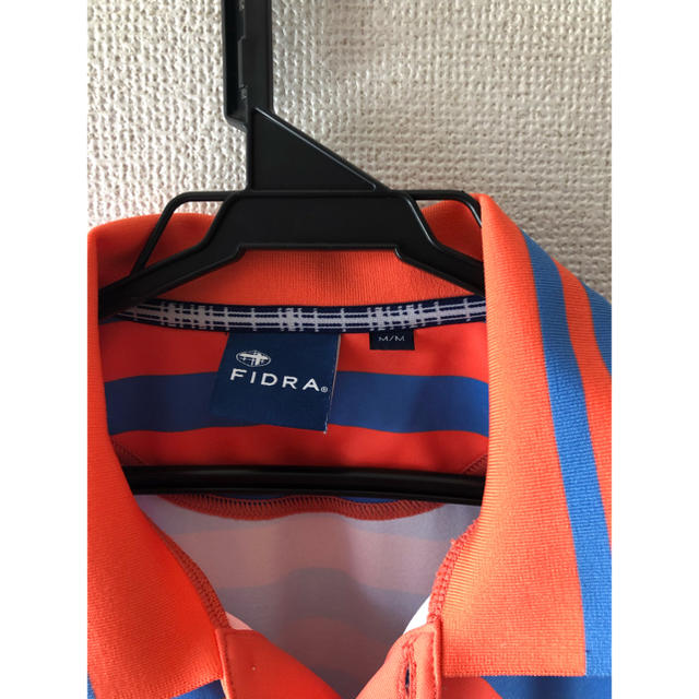 FIDRA(フィドラ)のFIDRA フィドラ オレンジ×ブルーボーダー M 複数購入割引 スポーツ/アウトドアのゴルフ(ウエア)の商品写真
