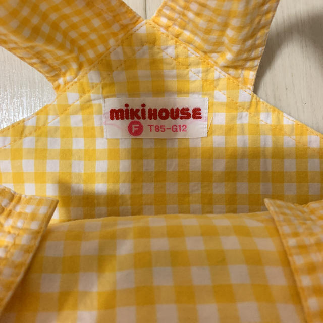 mikihouse(ミキハウス)のオールドミキハウス ギンガムダルマオール  レア キッズ/ベビー/マタニティのベビー服(~85cm)(カバーオール)の商品写真