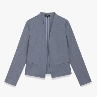 セオリー(theory)のTheory STRETCH CANVAS ノーカラージャケット 18SS 昨季(ノーカラージャケット)