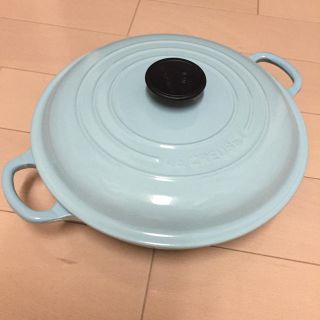 ルクルーゼ(LE CREUSET)のルクルーゼ ビュッフェキャセロール 26cm サテンブルー(鍋/フライパン)