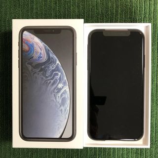 アップル(Apple)のiPhone XR BLACK 新品 4000円相当ガラスカバー付き(スマートフォン本体)