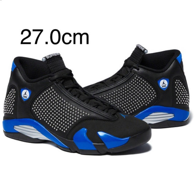 27.0 supreme nike air jordan 14 Black