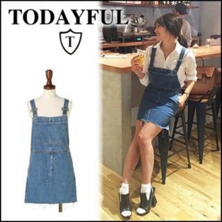 トゥデイフル(TODAYFUL)のtodayful ジャンパースカート サロペットスカート(ひざ丈スカート)