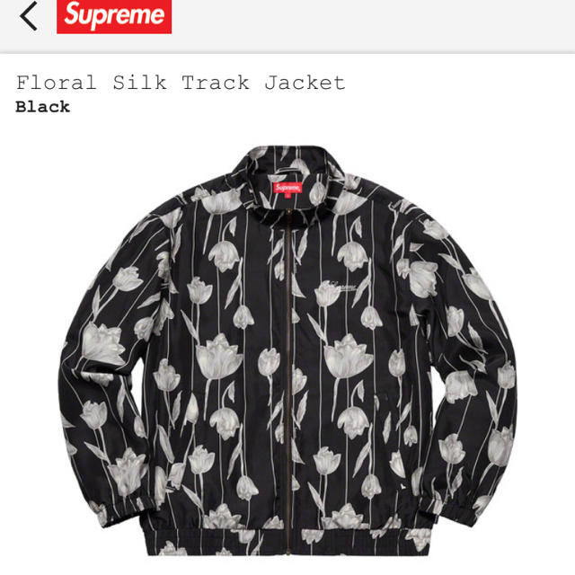 名作19ss】Supreme FloralSilk古着トラックジャケット黒 assoservizi.com