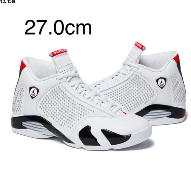 27.0 supreme NIKE air jordan 14 white