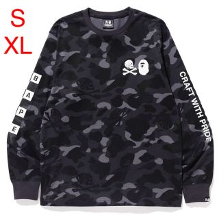 アベイシングエイプ(A BATHING APE)のサイズ S & XL BAPE® NBHD CAMO LONG  TEE(Tシャツ/カットソー(七分/長袖))