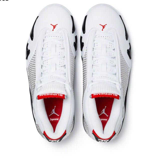 Supreme × Nike Air Jordan 14  White 27.5
