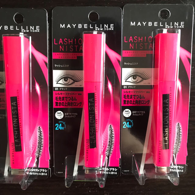 MAYBELLINE(メイベリン)のメイベリン ラッシュニスタ <マスカラ> 01ブラック 7mL 3本セット コスメ/美容のベースメイク/化粧品(マスカラ)の商品写真