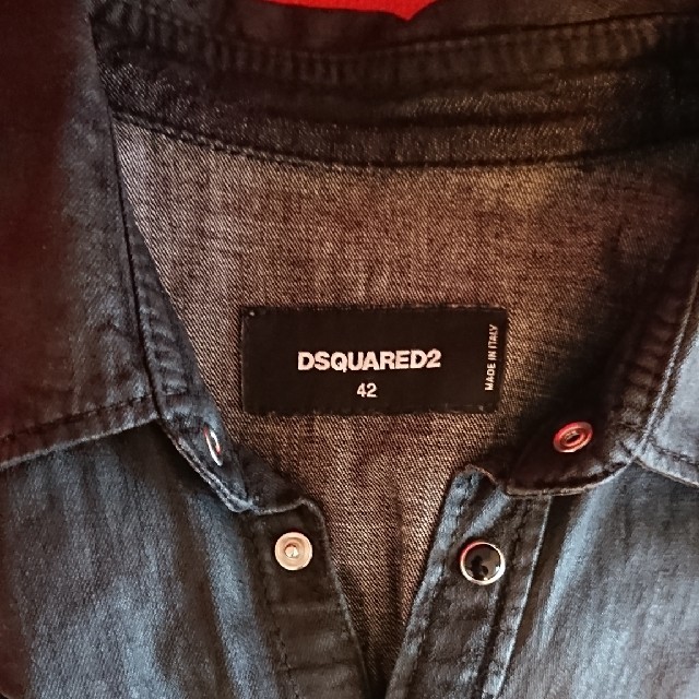 DSQUARED2(ディースクエアード)のDSQUARED コーディング ブラック デニムシャツ メンズのトップス(シャツ)の商品写真