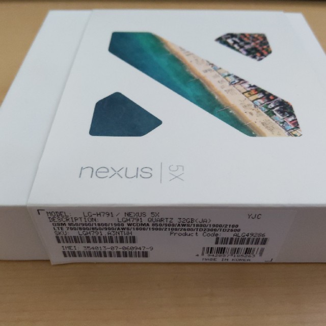 Google Nexus 5X 32G SIMフリー済み　値引き！