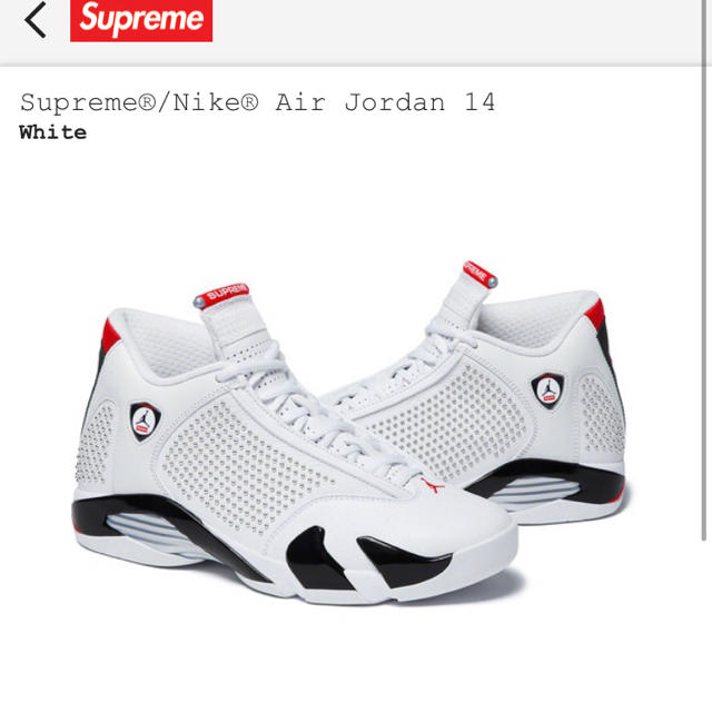 Supreme / Nike Air Jordan 14 28.5cm