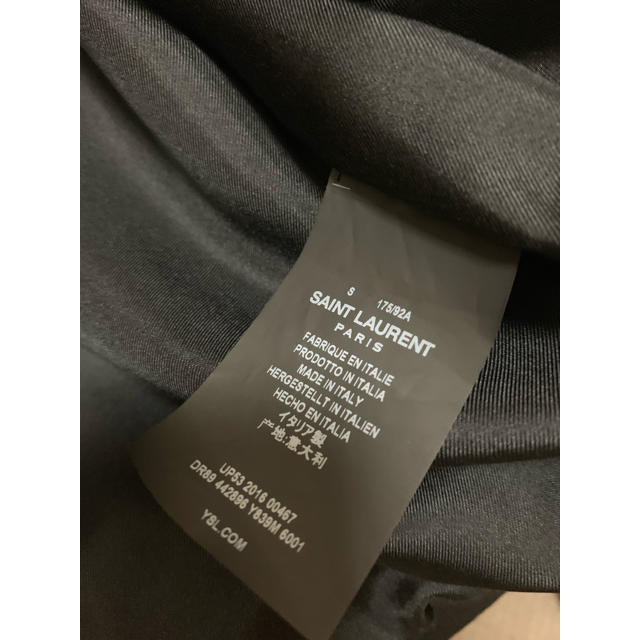 SAINT LAURENT PARIS】音符スタッズデザインベロアジャケット