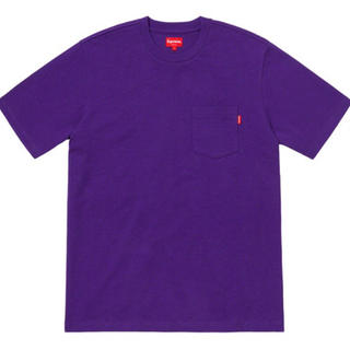 シュプリーム(Supreme)のポンさん Sサイズ Supreme Pocket Tee Purple ポケット(Tシャツ/カットソー(半袖/袖なし))
