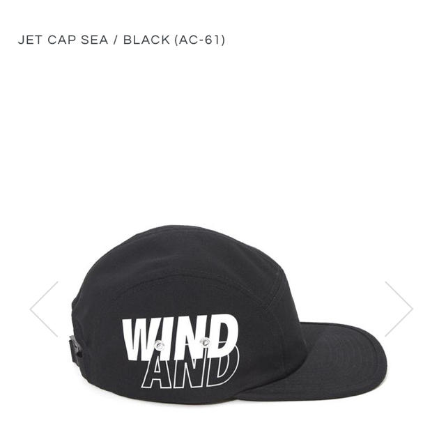新作wind and sea JET CAP BLACK 黒 ジェットキャップ