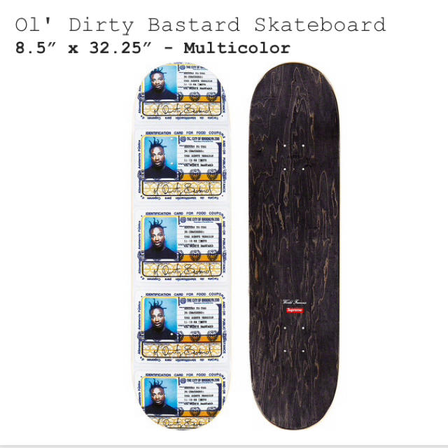 Supreme(シュプリーム)のSupreme ODB Ol' Dirty Bastard Skateboard メンズのメンズ その他(その他)の商品写真