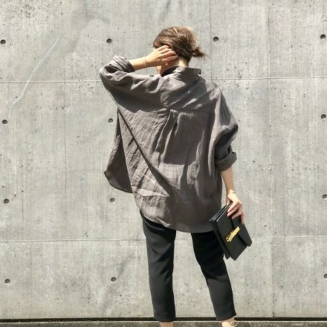 本当に信頼出来る店 WIDE DeuxiemeClasse LINEN 新色ブラウン シャツ シャツ/ブラウス(長袖/七分)