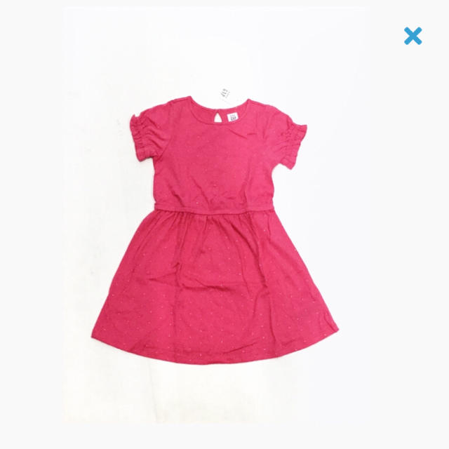 babyGAP(ベビーギャップ)のbabygap☆新品☆110☆シルバードット柄ワンピース キッズ/ベビー/マタニティのキッズ服女の子用(90cm~)(ワンピース)の商品写真