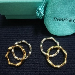 ティファニー(Tiffany & Co.)のTiffany　ペアリング　ゴールド&シルバー13号のみ(リング(指輪))