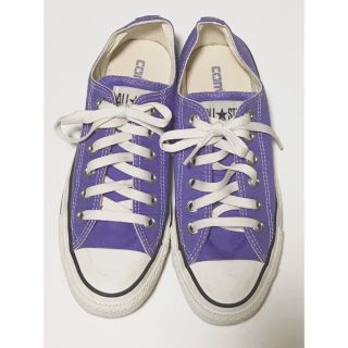 コンバース(CONVERSE)の【6/25まで値下げ！】コンバース オールスター パープル 24.5センチ(スニーカー)