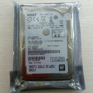 ヒタチ(日立)のHGST製　2.5型 1TB SATA HDD　その2(PCパーツ)