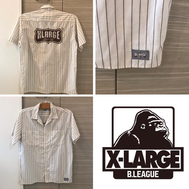 XLARGE(エクストララージ)の美品！X-LARGE ストライプオーバーサイズシャツ メンズのトップス(シャツ)の商品写真