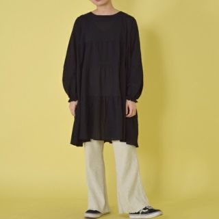 ダブルクローゼット(w closet)のw closet無地ティアードワンピース(ひざ丈ワンピース)