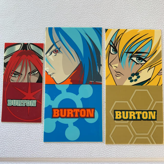 BURTON(バートン)のバートン/ステッカー/3枚セット スポーツ/アウトドアのスノーボード(ウエア/装備)の商品写真