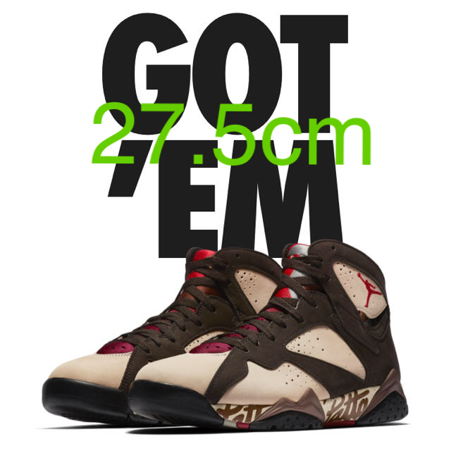 nike air jordan7 "patta