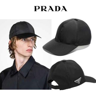 プラダ(PRADA)のPRADA  トライアングルロゴ キャップ／サイズＬ/試着のみ(キャップ)