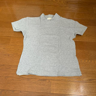 ナイスクラップ(NICE CLAUP)のNICE CLAUP グレーリブタートル半袖TシャツMサイズです(Tシャツ(半袖/袖なし))