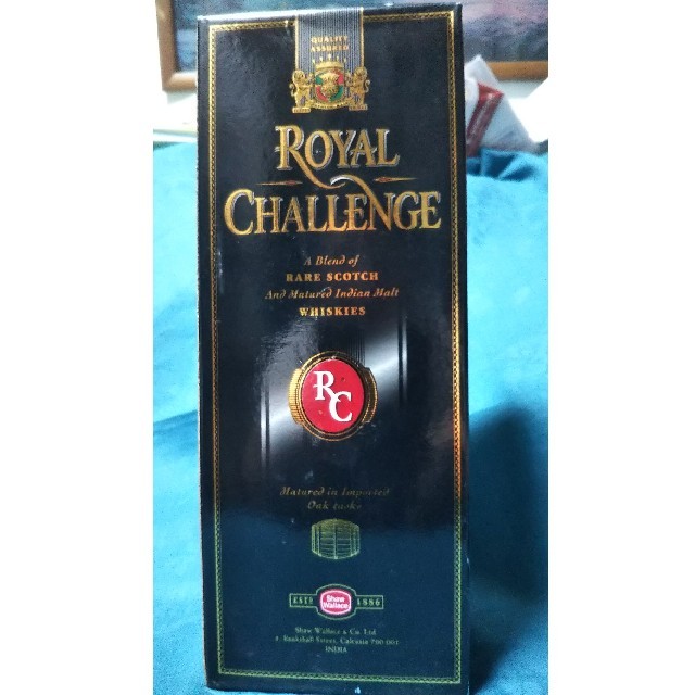 稀少レア、ＲＯＹＡＬ'ＣHALLENGE'RAREスコッチウイスキー箱付き。