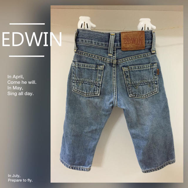 EDWIN(エドウィン)のLERR♡様 EDWINデニムパンツ80 キッズ/ベビー/マタニティのベビー服(~85cm)(パンツ)の商品写真