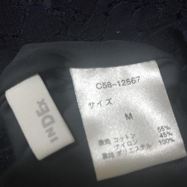 INDEX(インデックス)のレーストップス レディースのトップス(シャツ/ブラウス(半袖/袖なし))の商品写真