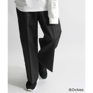 ディッキーズ(Dickies)の美品 限定 wego 別注 ディッキーズ コラボ ワイド バギー アンクル チノ(チノパン)