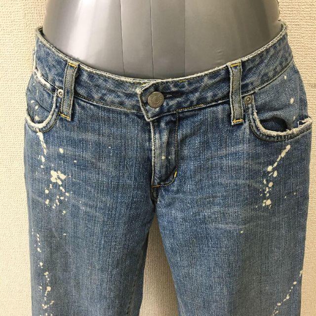 Paper Denim & Croth(ペーパーデニムアンドクロス)の【paperdenim&cloth】レア ダメージデニム サイズ26 レディースのパンツ(デニム/ジーンズ)の商品写真