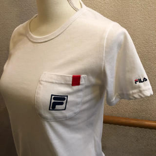 フィラ(FILA)のFILA  フィラ  Ｔシャツ ホワイト  M(Tシャツ(半袖/袖なし))