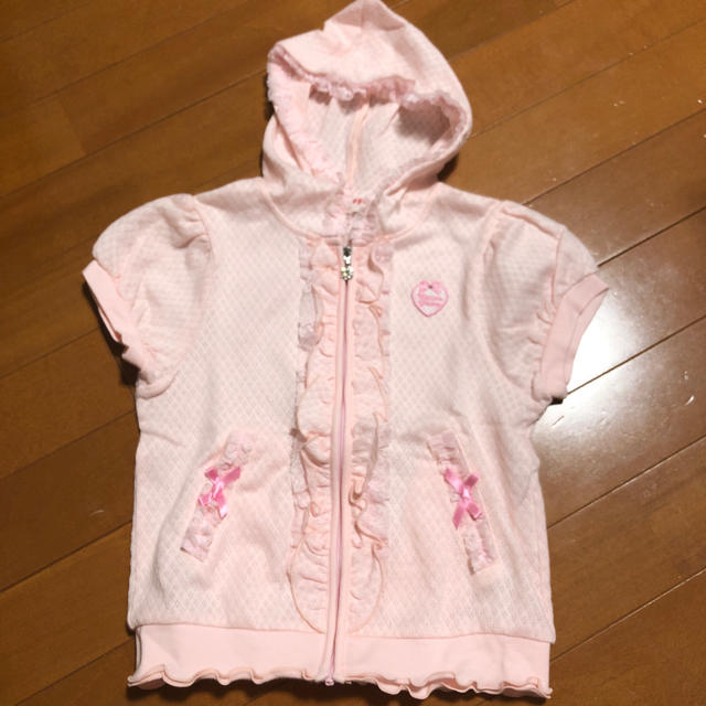 美品。メゾピアノ 120 パーカー キッズ/ベビー/マタニティのキッズ服女の子用(90cm~)(カーディガン)の商品写真