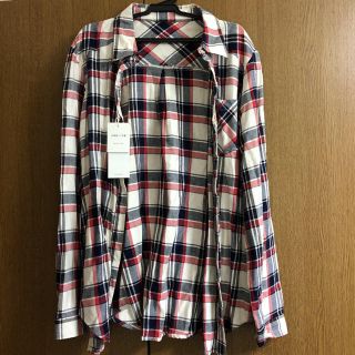 イング(INGNI)のINGNI チェック シャツ 長袖 新品 ネイビー  レッド (シャツ/ブラウス(長袖/七分))