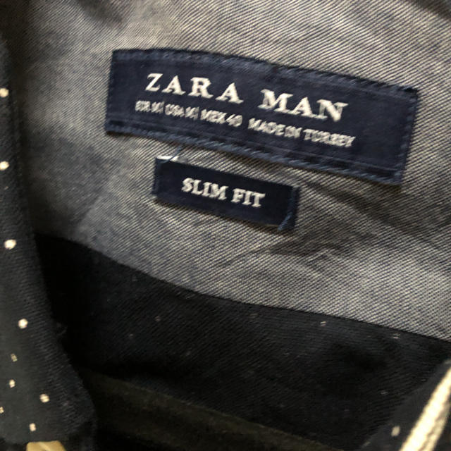 ZARA(ザラ)のZARA MAN ザラ ドットシャツ 水玉シャツ メンズのトップス(シャツ)の商品写真