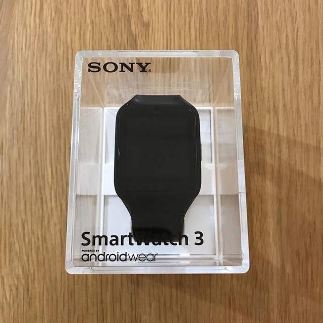 SONY(ソニー)のSONY smartwatch3 SWR50ブラック スマホ/家電/カメラのスマートフォン/携帯電話(その他)の商品写真