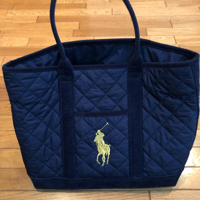 Ralph Lauren(ラルフローレン)のラルフローレン☆紺色キルティングバッグ レディースのバッグ(トートバッグ)の商品写真